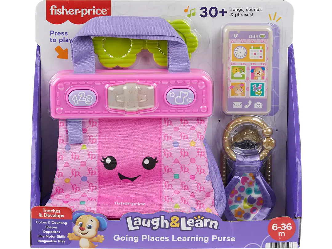 Fisher-Price Bolsa de juguete de aprendizaje para bebés, 5
