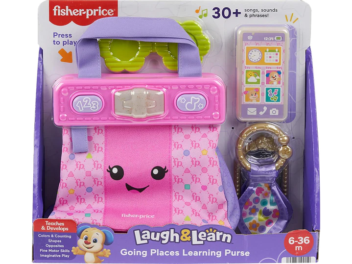 Fisher-Price Bolsa de juguete de aprendizaje para bebés, 5