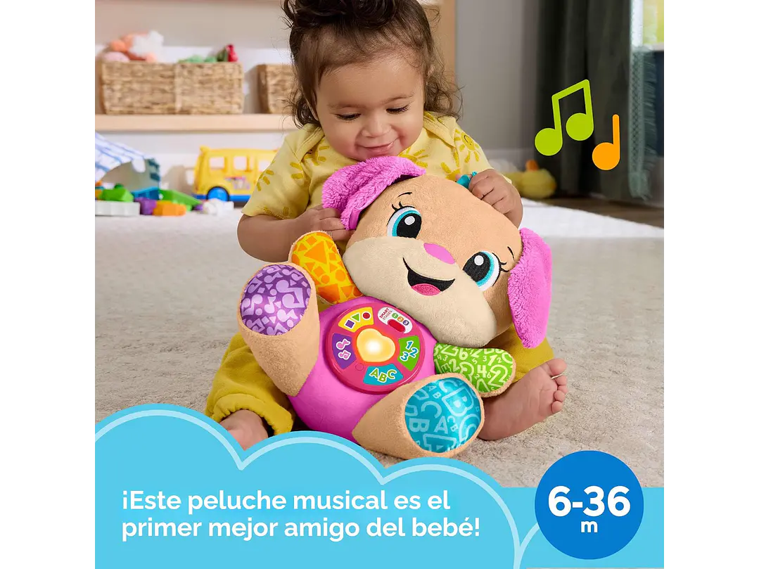 Fisher-Price Juguete para Bebé Laugh & Learn Smart Stages Sis Peluche Musical  2