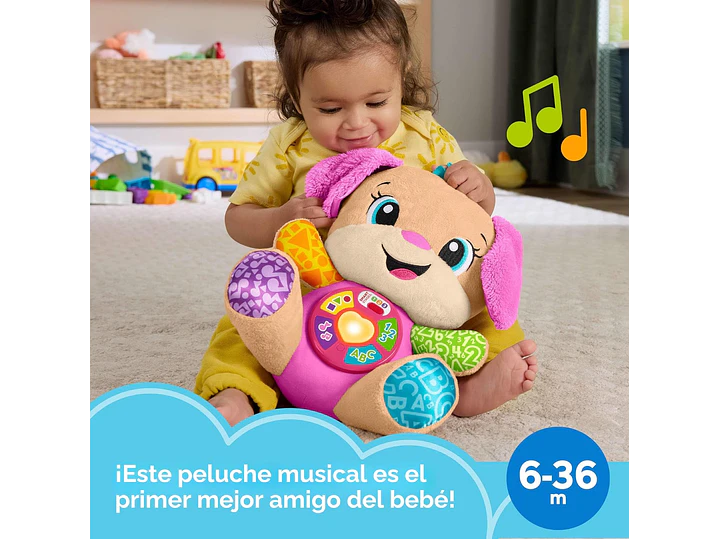 Fisher-Price Juguete para Bebé Laugh & Learn Smart Stages Sis Peluche Musical  2