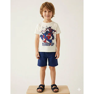 Set Losan  Azul Spider-Man