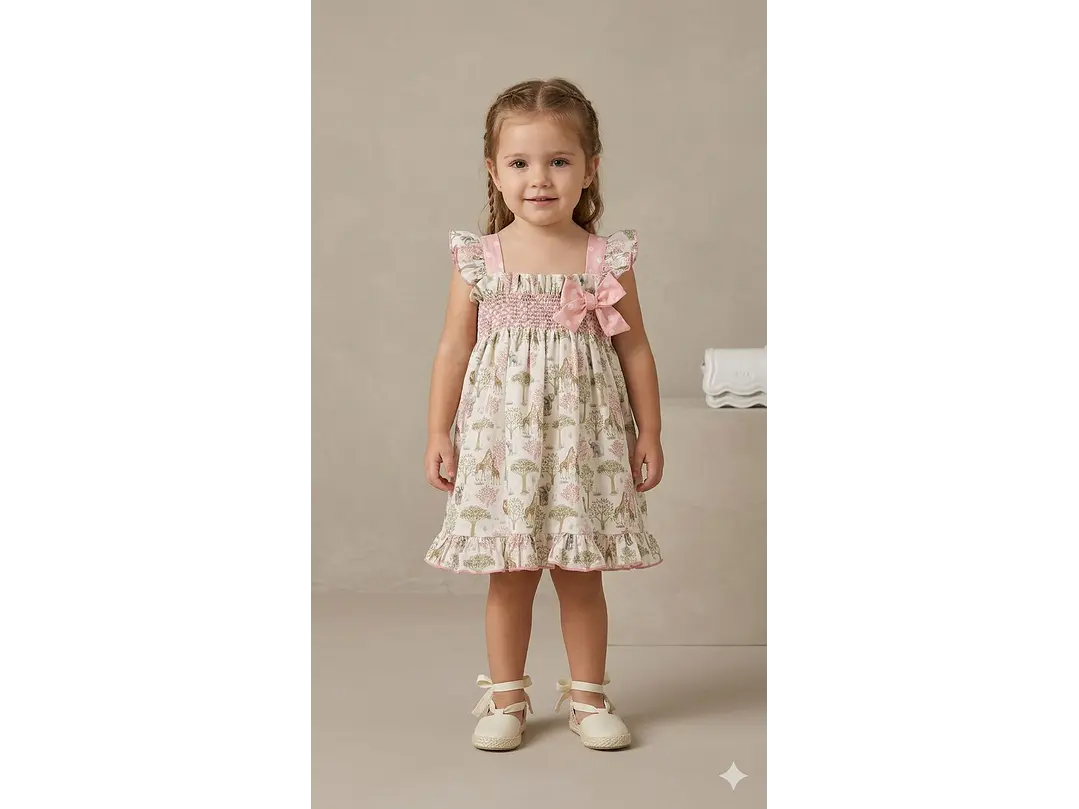 Vestido Rosa Safari  1