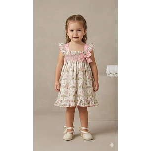 Vestido Rosa Safari 