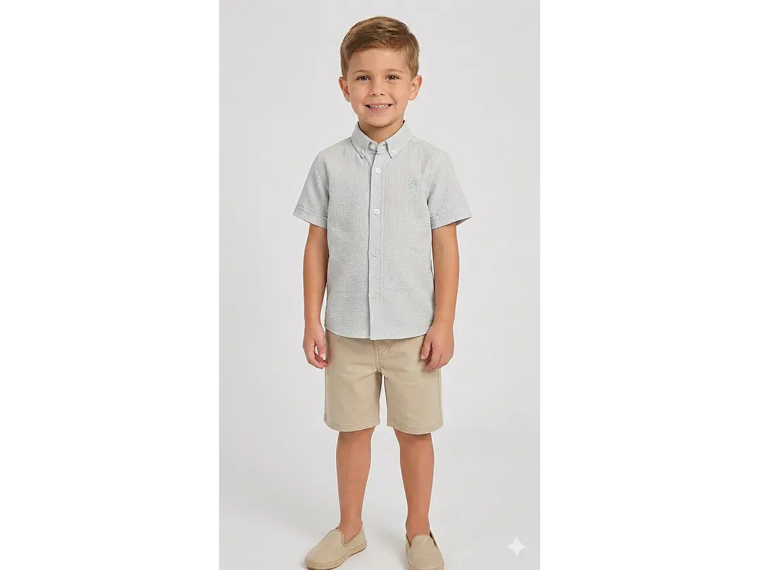 Camisa P&Punto Celeste 1