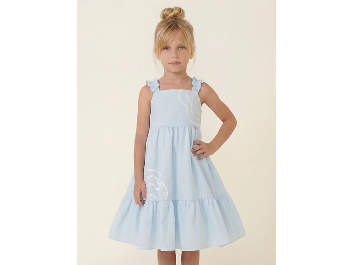 Vestido Amalia Celeste  1