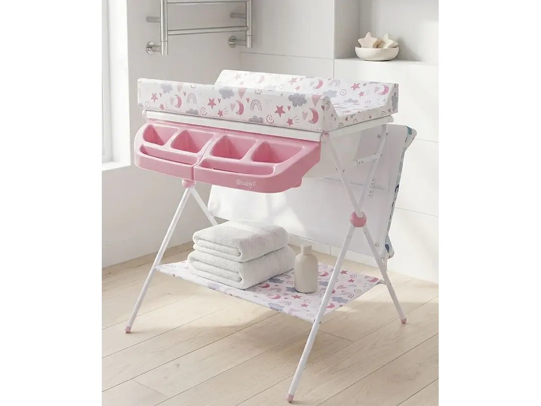 Bañera Con Soporte Y Cambiador 1