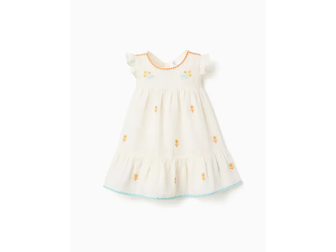 Vestido Algodon Y Lino Zipy 1
