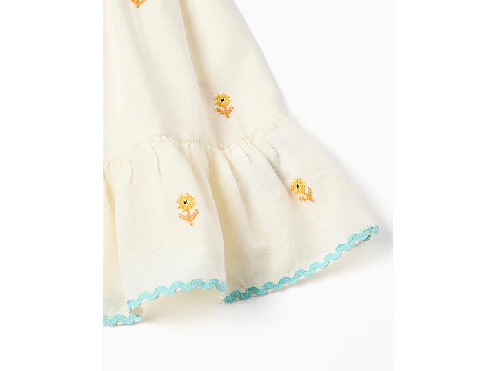 Vestido Algodon Y Lino Zipy 2