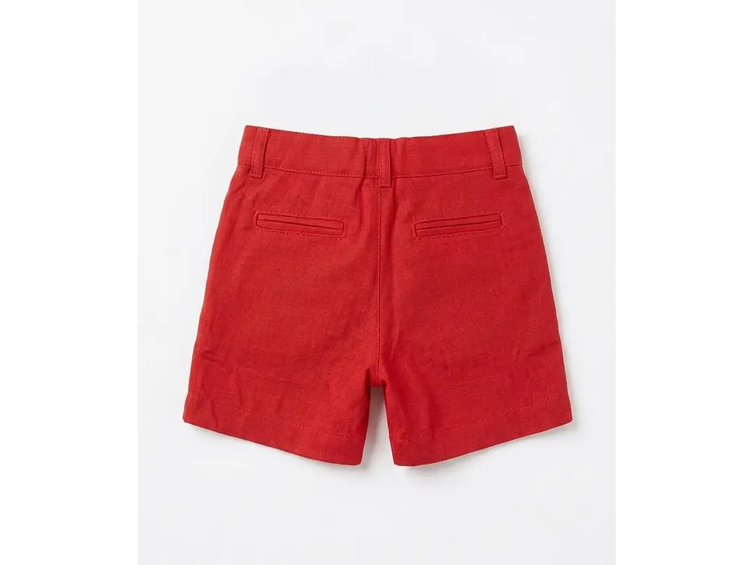 Bermuda Lino Rojo  3