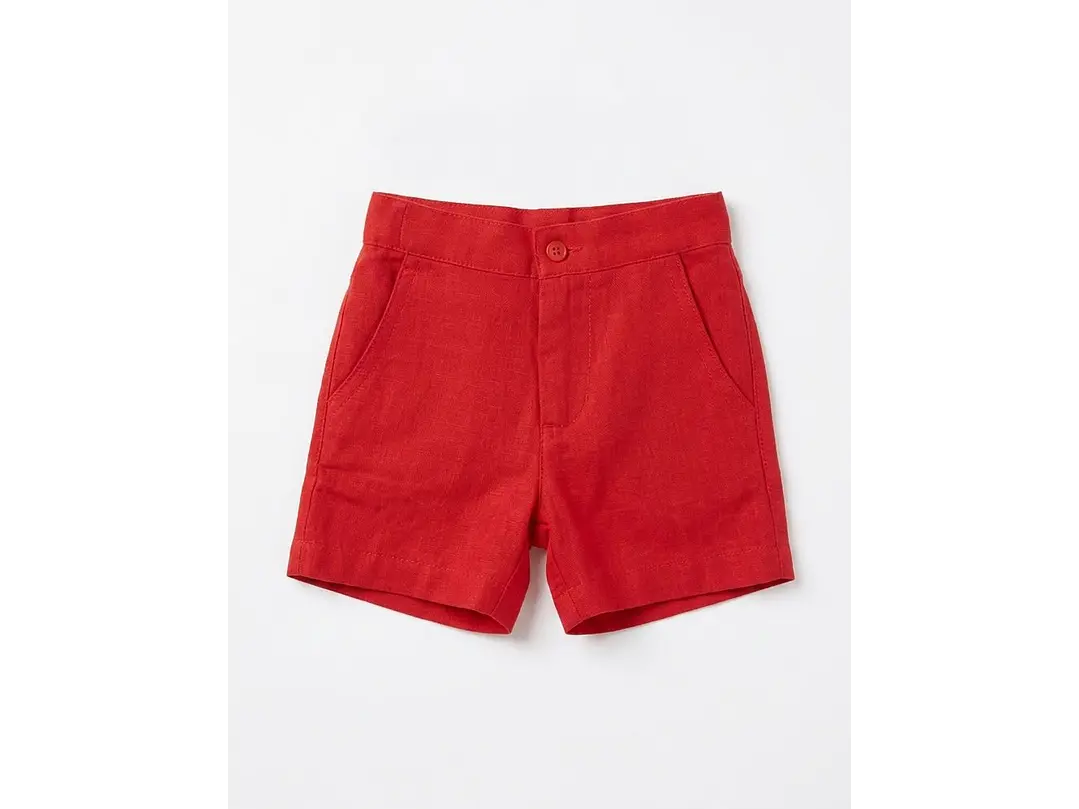 Bermuda Lino Rojo  4