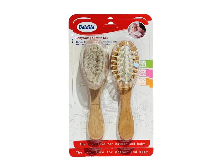 Set Cepillo + Peine Bambu 1