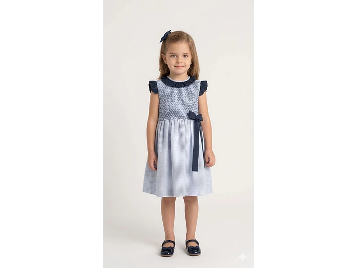 Vestido Nido De Abeja Turqui  1