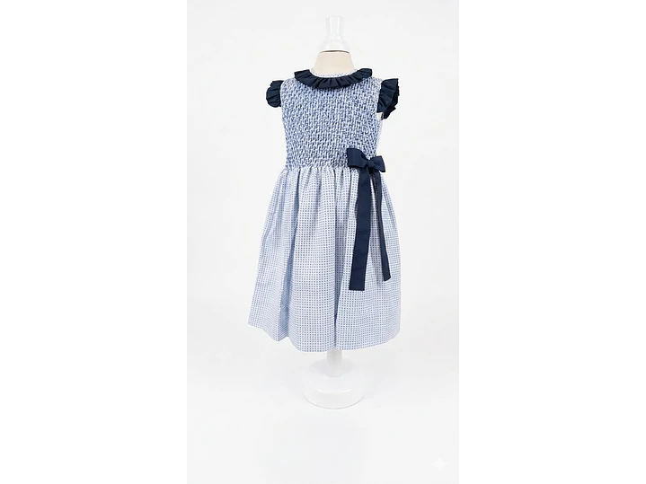 Vestido Nido De Abeja Turqui  2