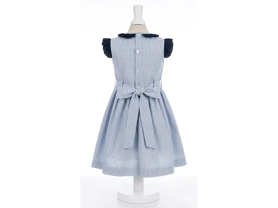 Vestido Nido De Abeja Turqui  3