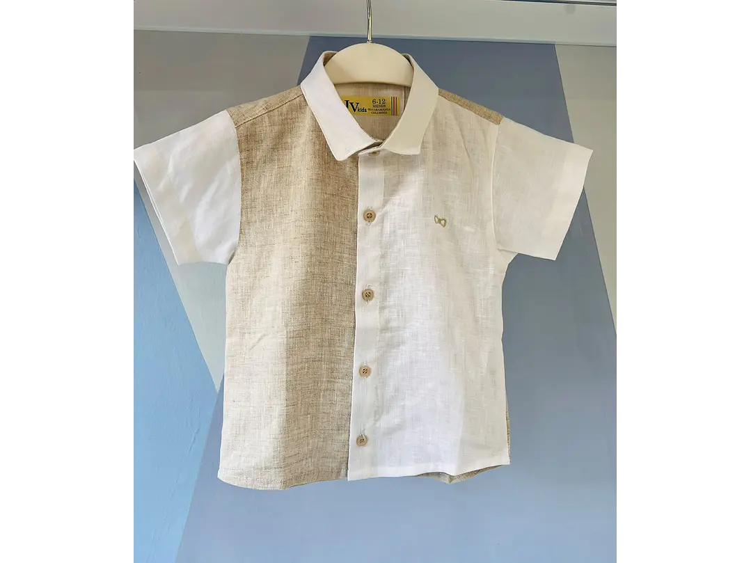 Camisa Lino Avena Crudo 2