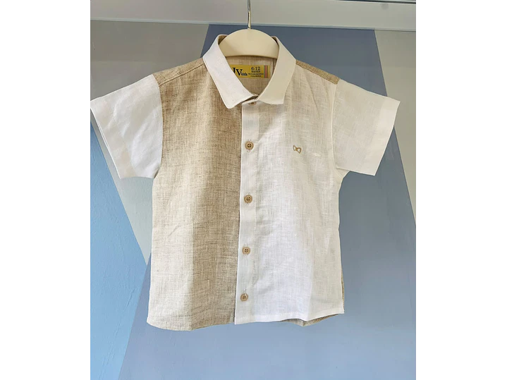 Camisa Lino Avena Crudo 2