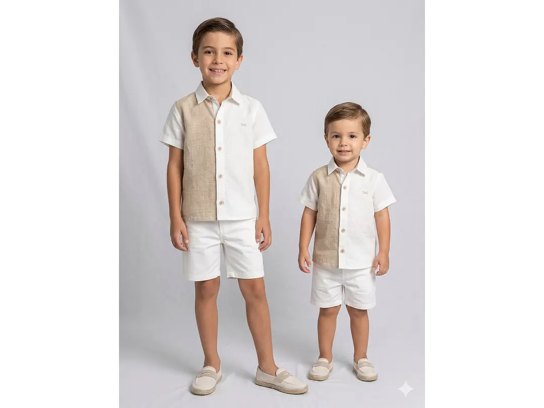 Camisa Lino Avena Crudo 1