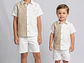 Camisa Lino Avena Crudo - Miniatura 1