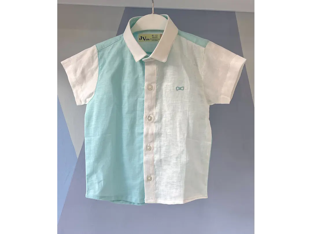 Camisa Lino Azul Crudo 2