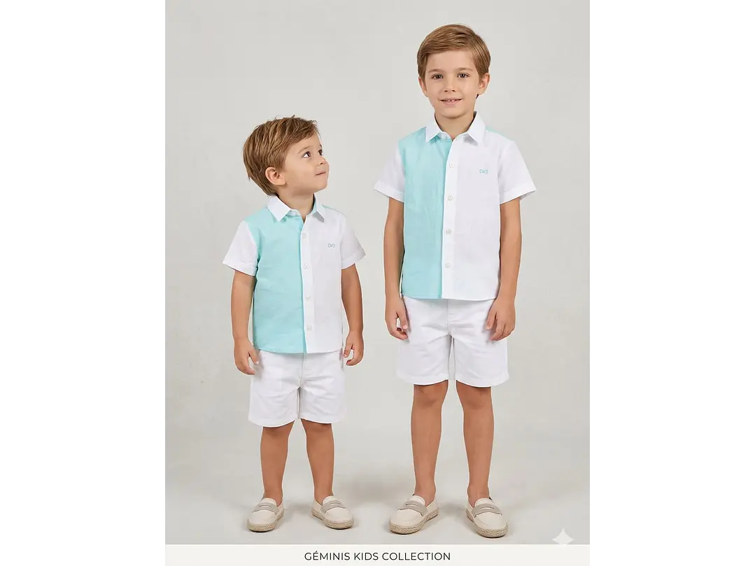 Camisa Lino Azul Crudo 1