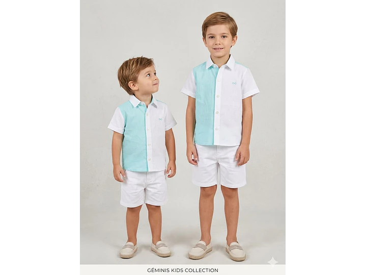 Camisa Lino Azul Crudo 1