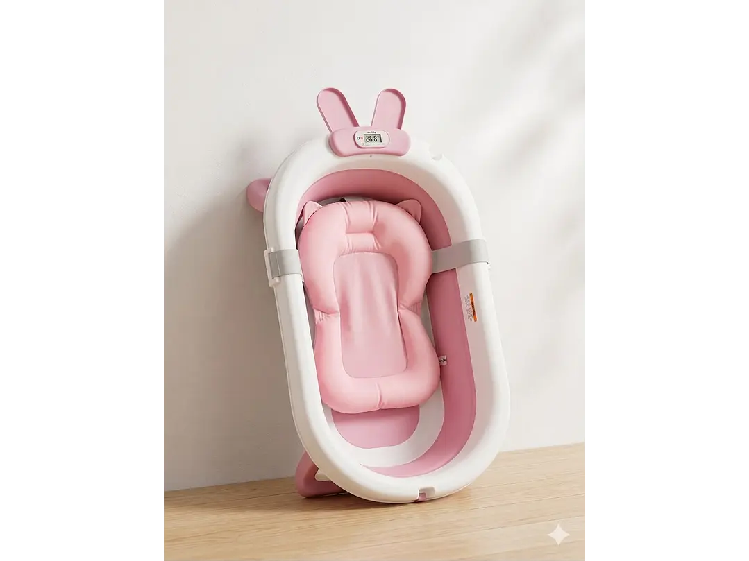 Bañera Plegable + Soporte + Gorro  2