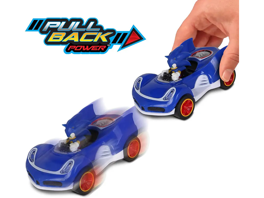 NKOK Sonic The Hedgehog All-Stars Racing Transformed Pull Back Racer - Sonic; no 1