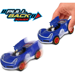 NKOK Sonic The Hedgehog All-Stars Racing Transformed Pull Back Racer - Sonic; no