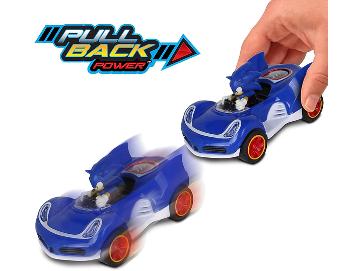 NKOK Sonic The Hedgehog All-Stars Racing Transformed Pull Back Racer - Sonic; no 1