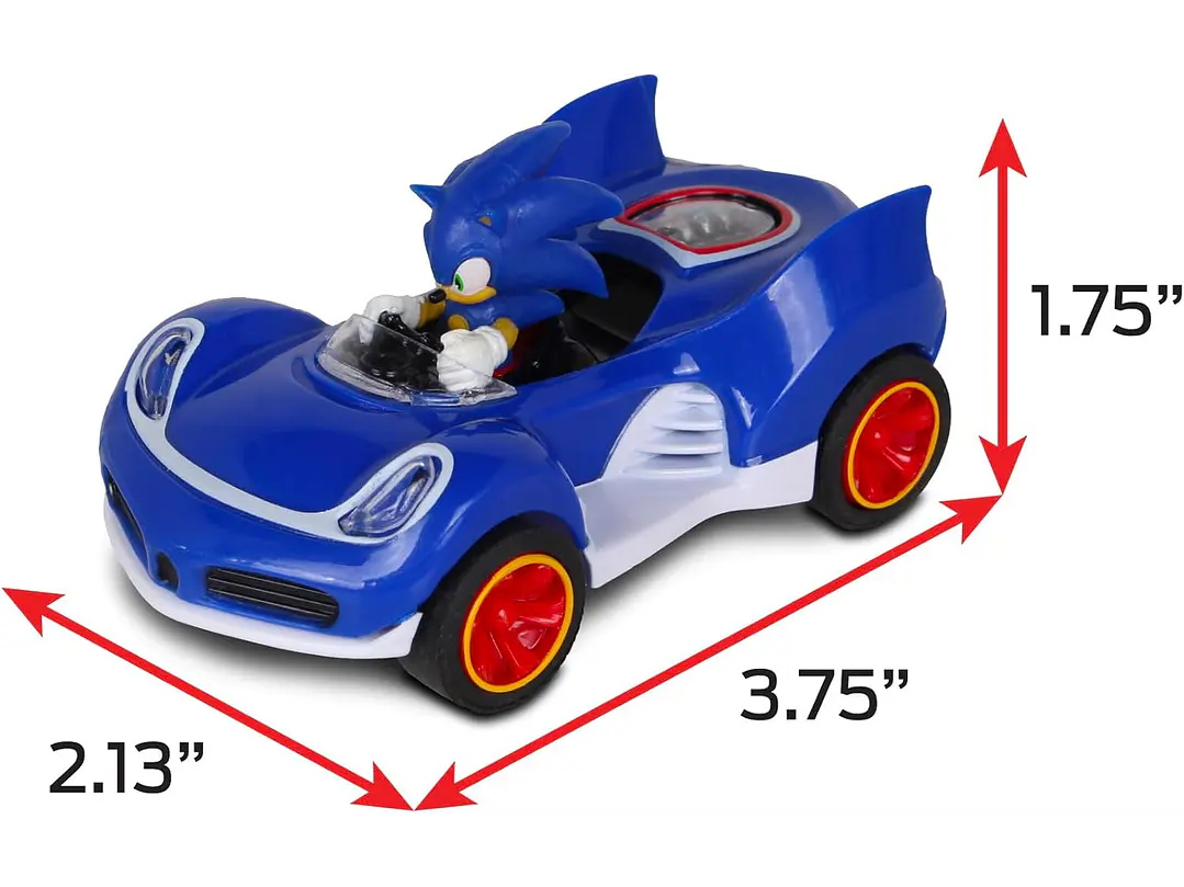 NKOK Sonic The Hedgehog All-Stars Racing Transformed Pull Back Racer - Sonic; no 2