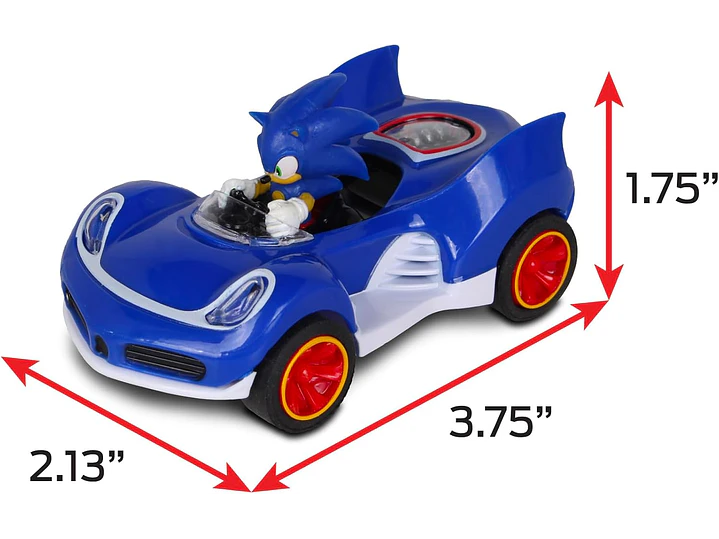 NKOK Sonic The Hedgehog All-Stars Racing Transformed Pull Back Racer - Sonic; no 2