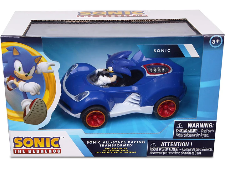 NKOK Sonic The Hedgehog All-Stars Racing Transformed Pull Back Racer - Sonic; no 3
