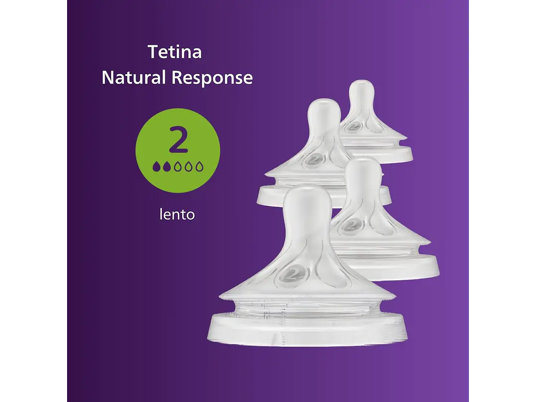  Philips Avent Tetina de Respuesta Natural  Flujo 2 3