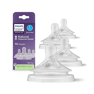 Philips Avent Tetinas de respuesta natural, flujo extra rápido (flujo 5), paquete de 4,