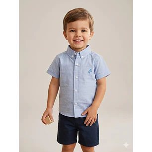 Camisa Celeste