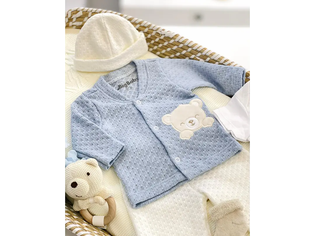 Primer Dia Azul Oso 0-3M 2