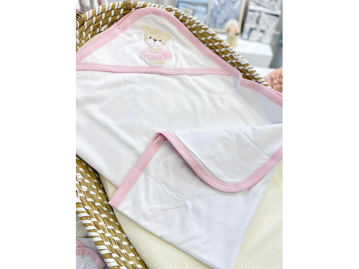 Set Primera Puesta Hilo Beige Oso 0-3M 4