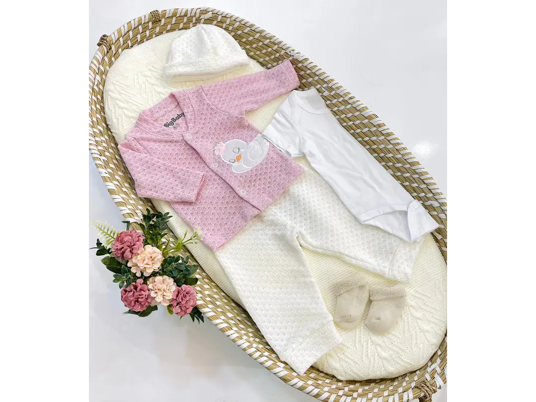 Primer dia Rosa Pato 0-3M 1