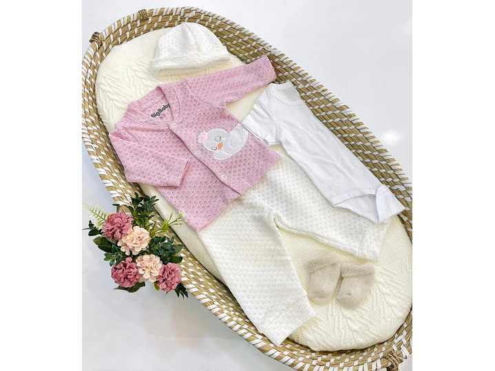 Primer dia Rosa Pato 0-3M 1
