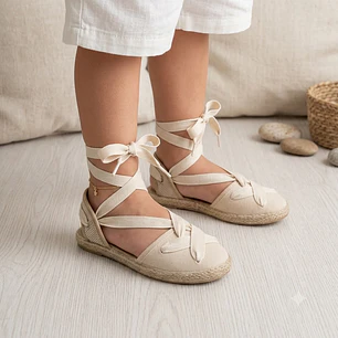 Alpargata Española Tokolate Beige