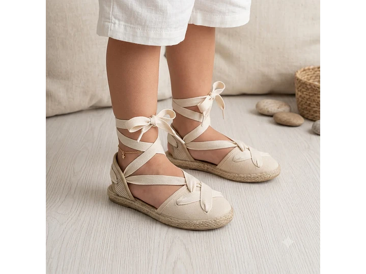 Alpargata Española Tokolate Beige 1