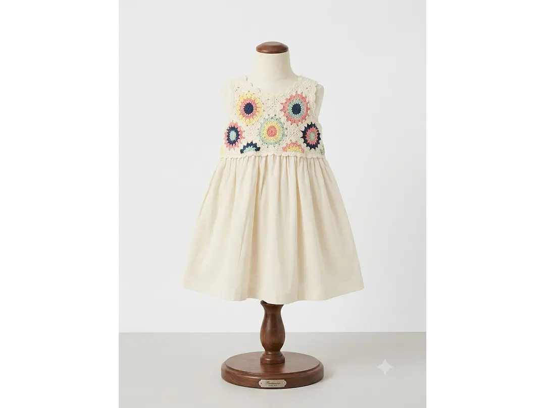 Vestido Zippy Beige 1