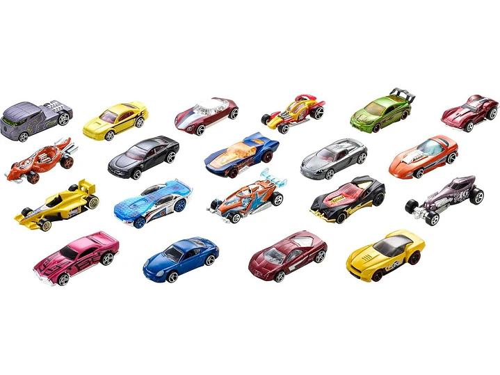  Hot Wheels - Paquete de 20 autos y camiones de juguete, 2
