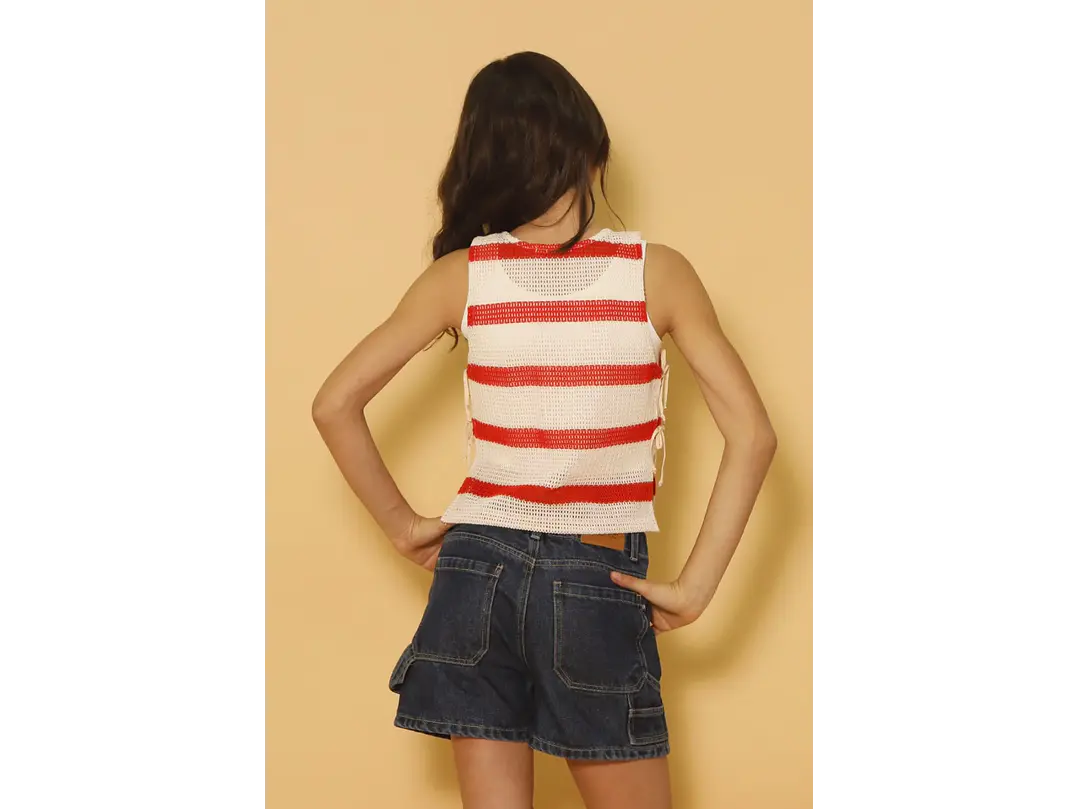 Blusa Rayas Roja 2