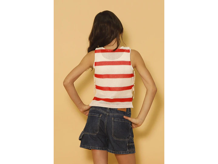 Blusa Rayas Roja 2