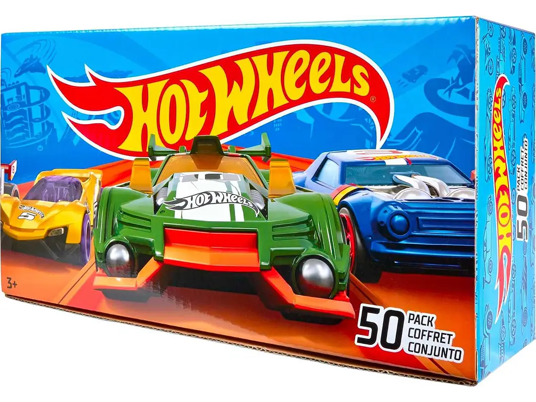  Hot Wheels Coches y Camiones de Juguete, paquete de 50 vehículos 1