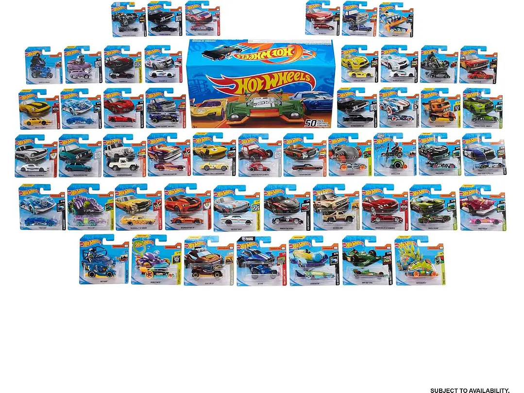  Hot Wheels Coches y Camiones de Juguete, paquete de 50 vehículos 2