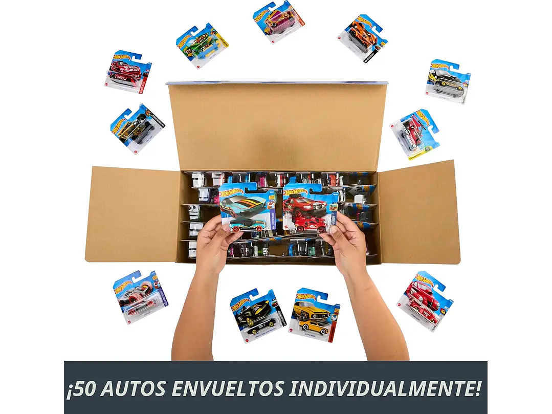  Hot Wheels Coches y Camiones de Juguete, paquete de 50 vehículos 5
