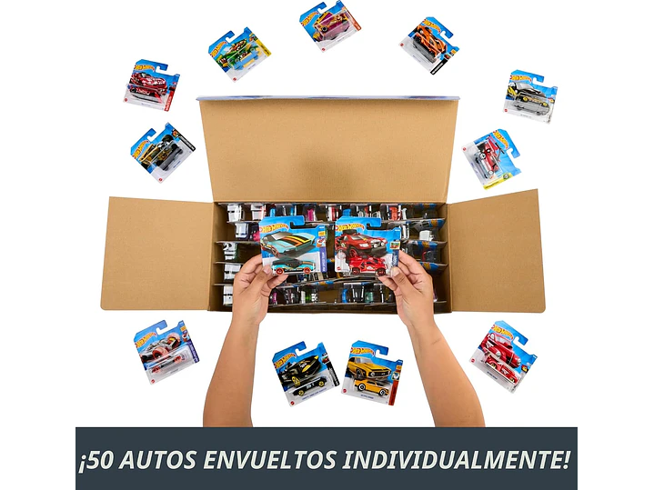  Hot Wheels Coches y Camiones de Juguete, paquete de 50 vehículos 5