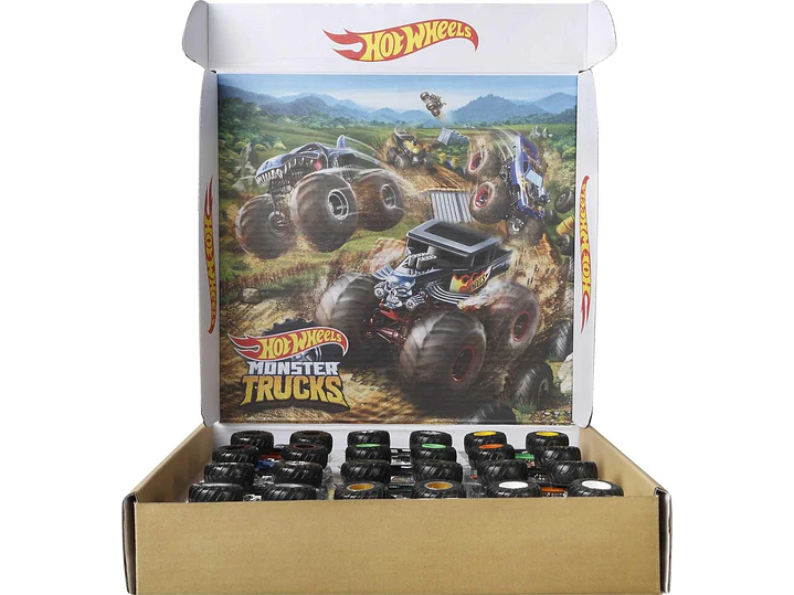 Hot Wheels Monster Trucks, juego de 12 camiones monstruo de juguete 2
